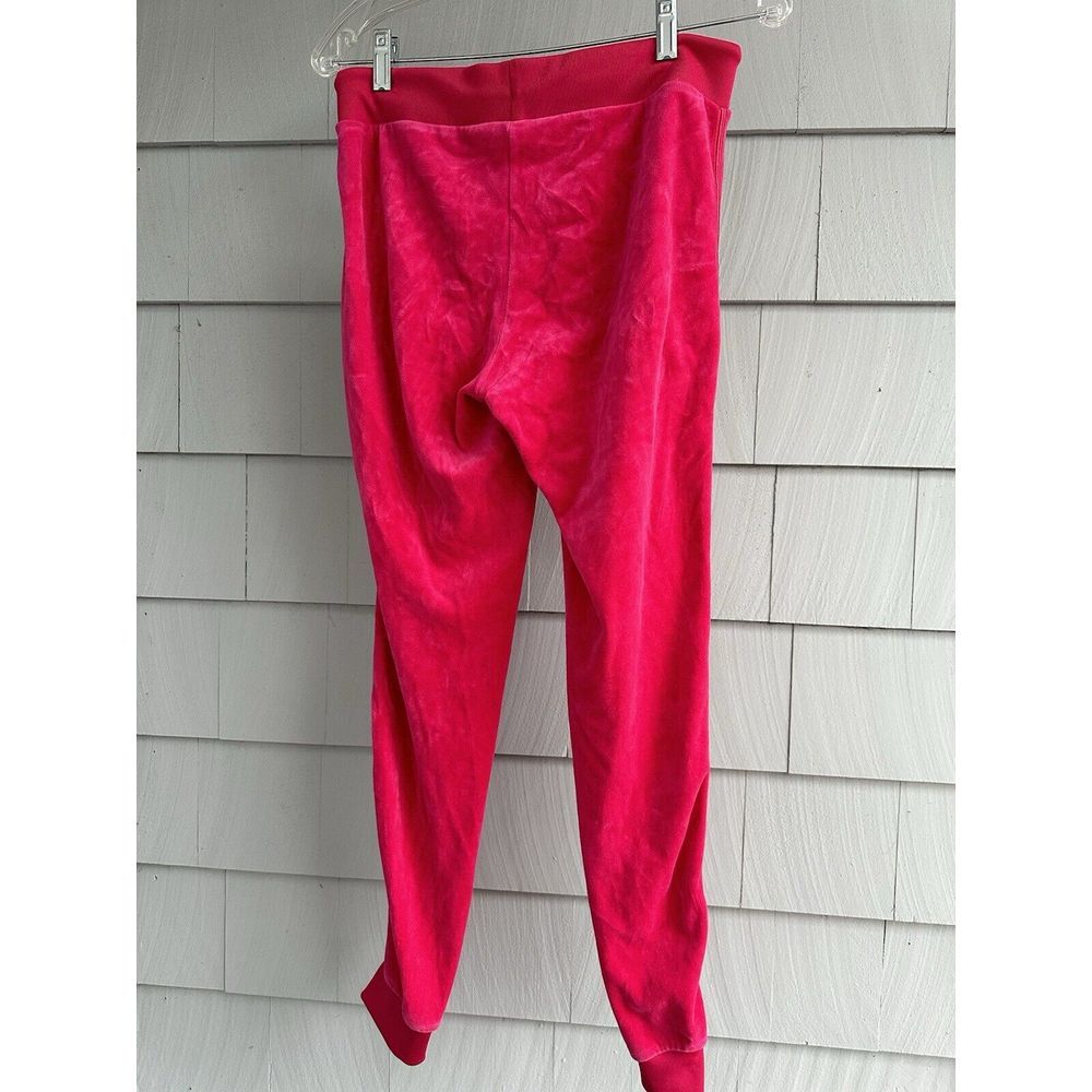 Juicy Couture Soft Velour Hot Pink Track Suit Jacket Pants‎ Set Size Small - Picture 7 of 9